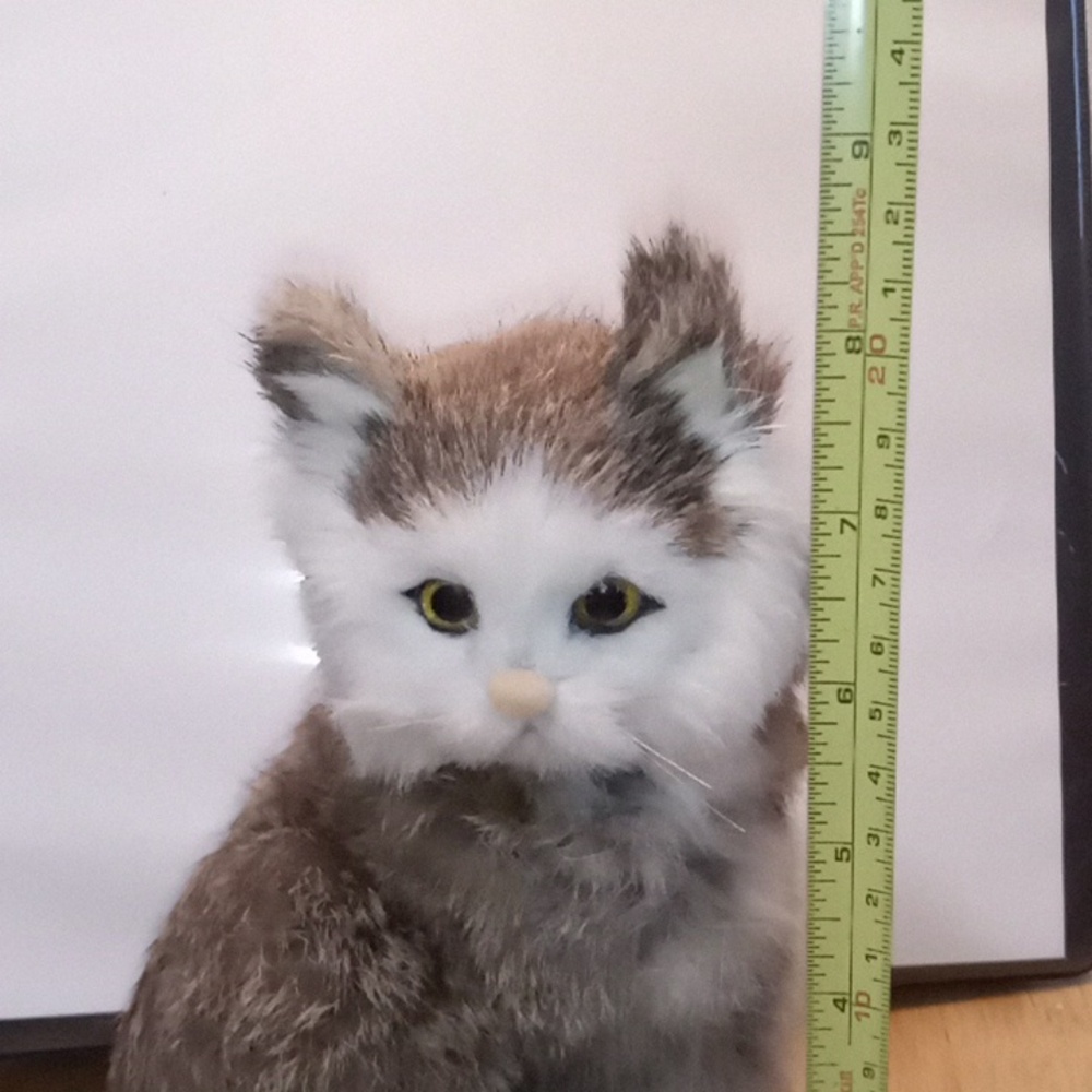 Vintage Realistic Real Fur Cat - Picture 16 of 17